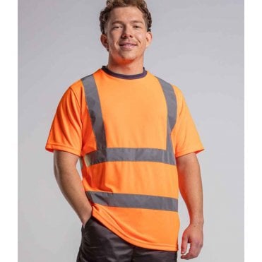 Pro RTX high visibility t-shirt, orange, custom printed workwear