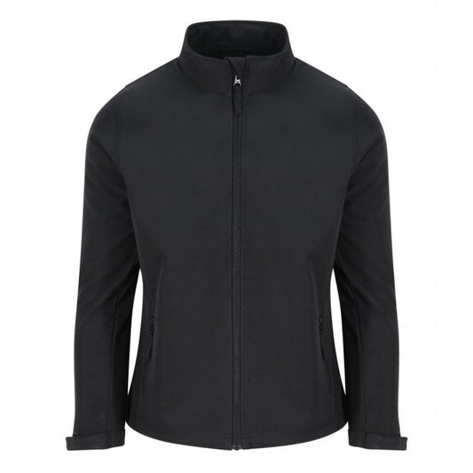 Pro RTX ladies 2 layer softshell jacket, black, custom printed workwear