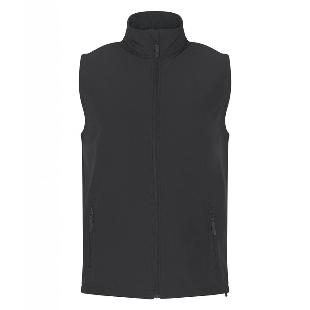 Pro RTX 2 layer softshell gilet, grey, custom printed workwear