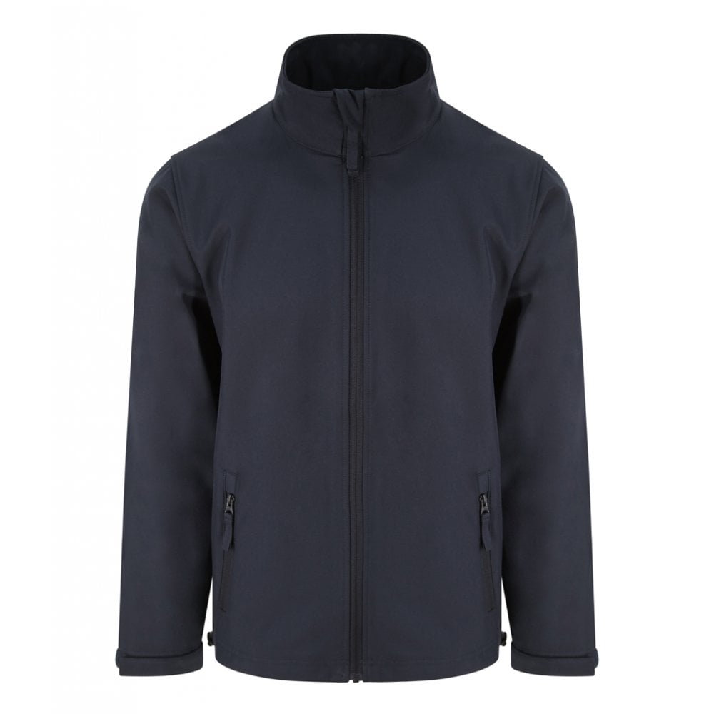 Pro RTX 2 layer softshell jacket, navy, custom printed workwear