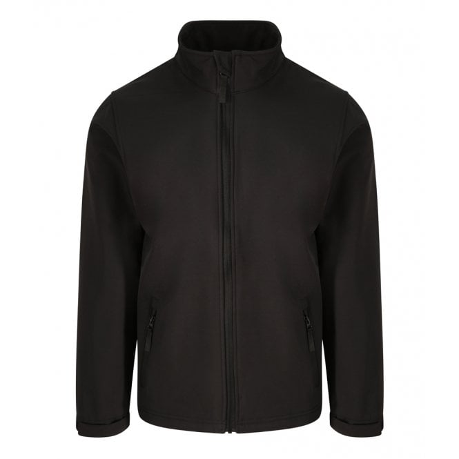 Pro RTX 2 layer softshell jacket, black, custom printed workwear