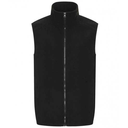 Pro RTX fleece gilet, black, custom printed workwear