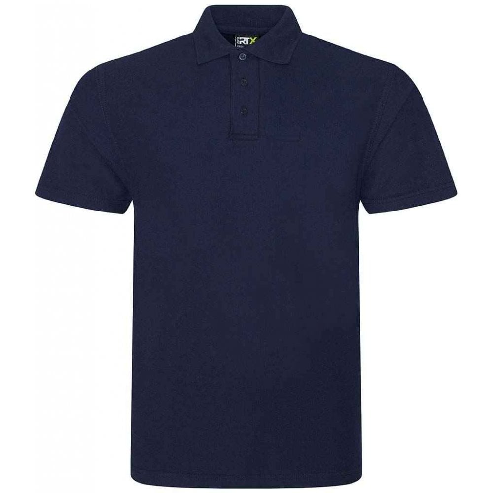 Pro RTX pique polo shirt, navy, custom printed workwear