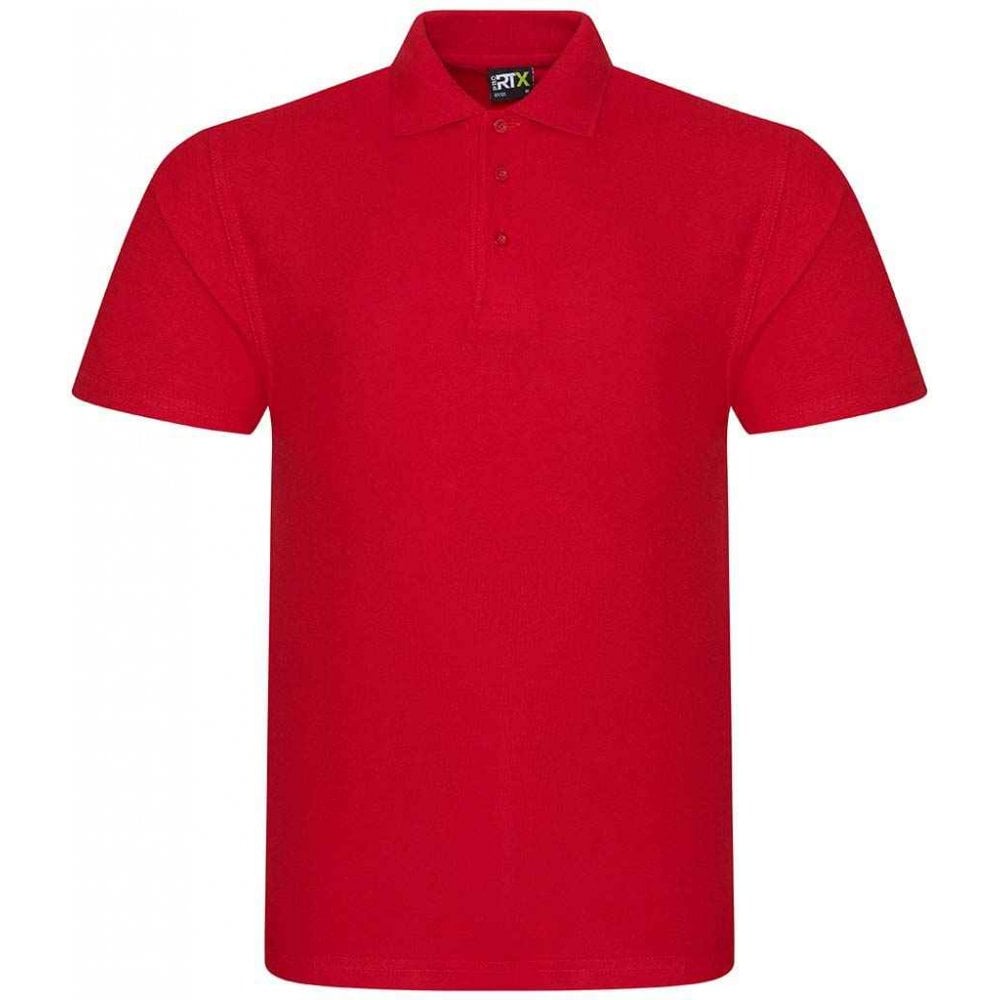 Pro RTX pique polo shirt, red, custom printed workwear