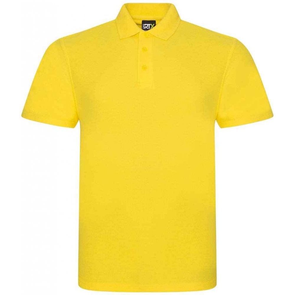 Pro RTX pique polo shirt,yellow, custom printed workwear