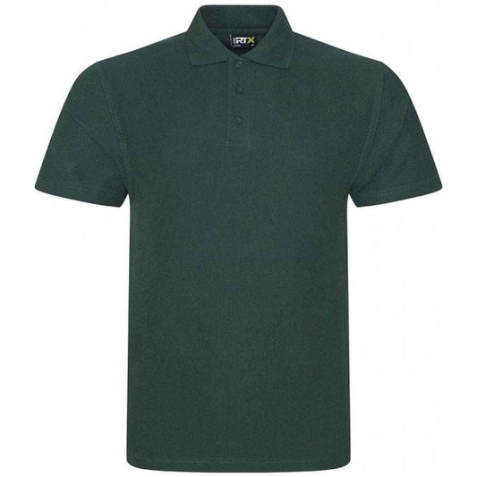 Pro RTX pique polo shirt, bottle green, custom printed workwear