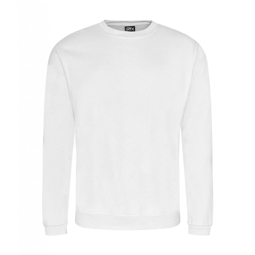 Pro RTX sweatshirt, white, custom printed workwear