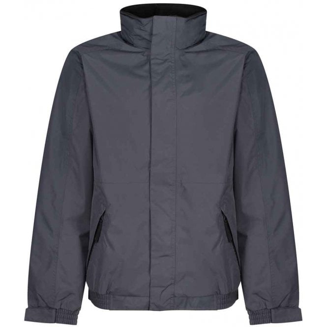 Regatta Dover wayterproof insulated jacket, Grey/Black, custom printed workwear