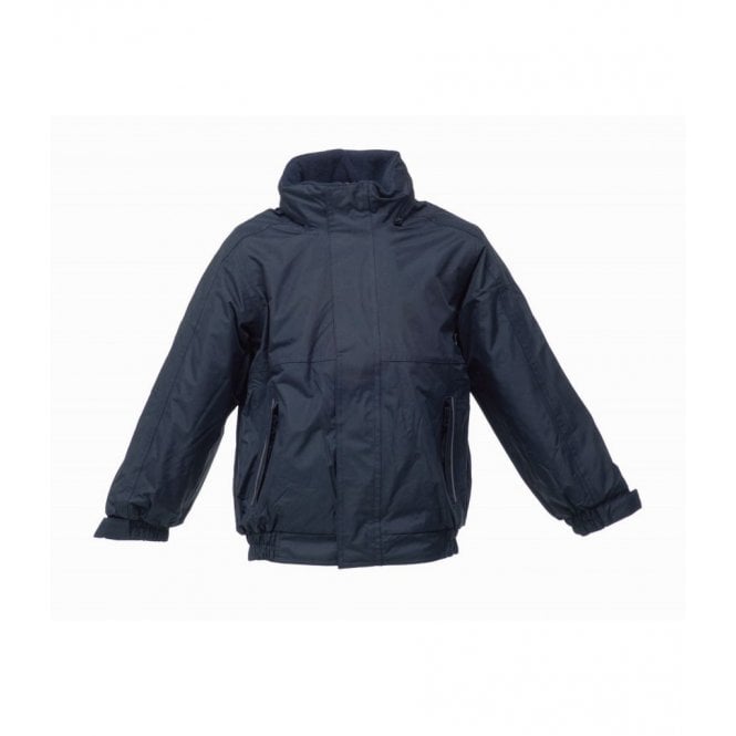 Regatta kids dover waterproof insulated jacket, navy/navy, custom printed or personalised