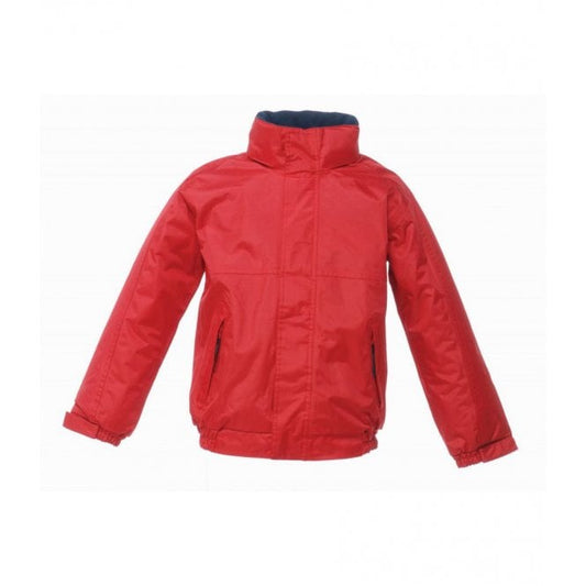 Regatta kids dover waterproof insulated jacket, red/navy, custom printed or personalised