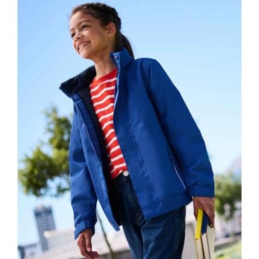 Regatta kids dover waterproof insulated jacket, royal/navy, custom printed or personalised