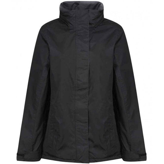 Regatta ladies beauford waterproof, insulated jacket, black, for custom printing, personalised workwear