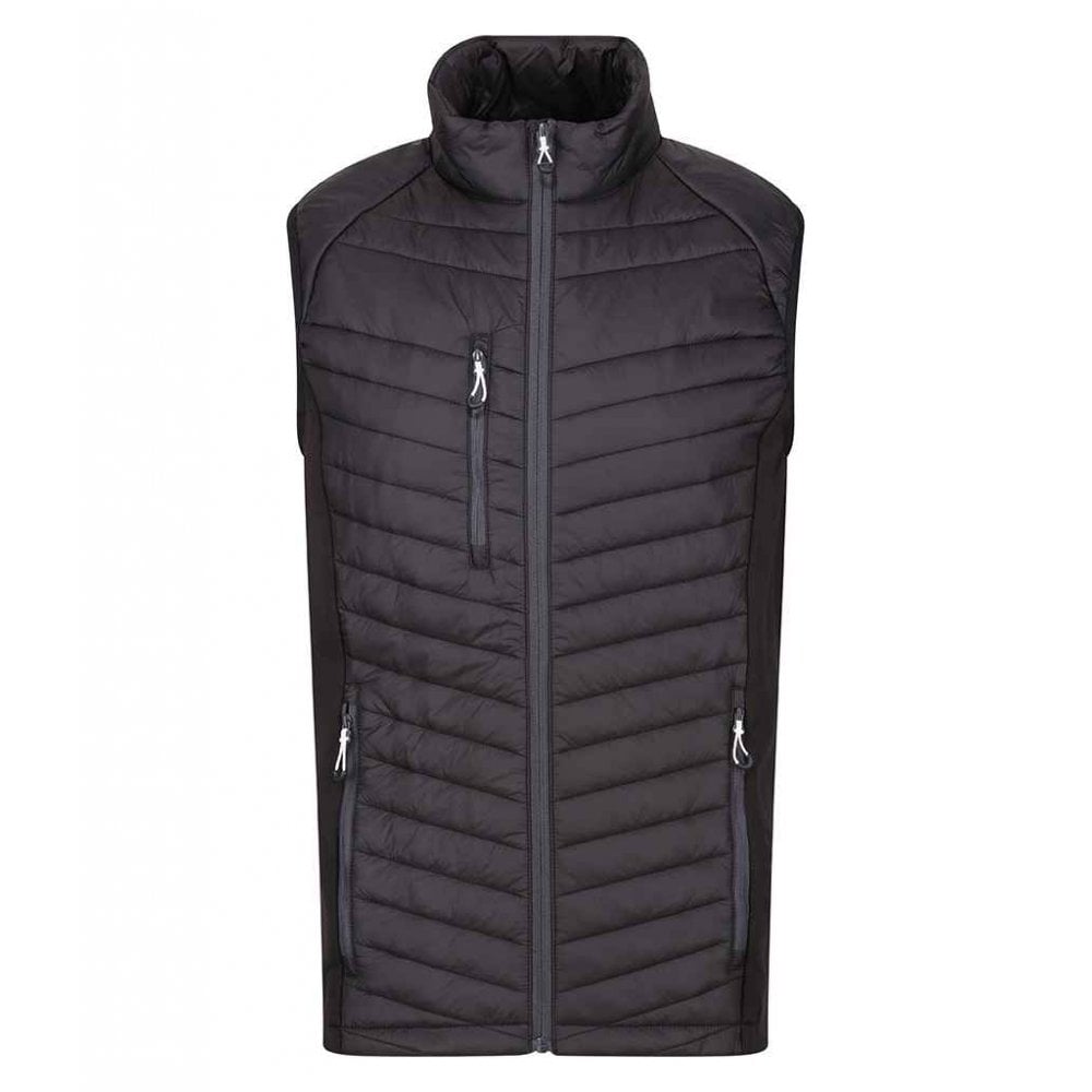 Regatta Navigate Hybrid Bodywarmer, Navy/Seal Grey, Custom Print