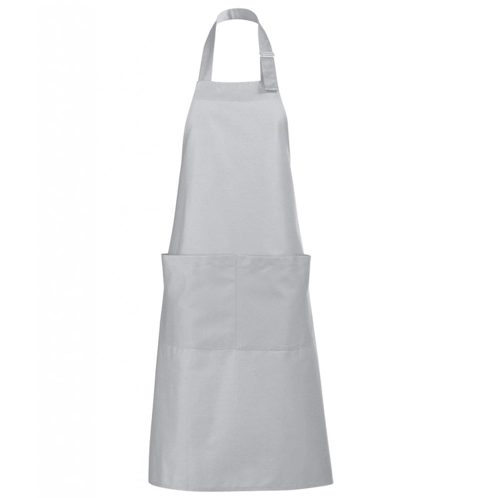SOL'S gala long bib apron pure grey custom print