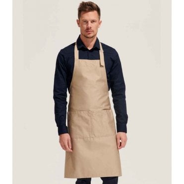 SOL'S gala long bib apron custom print