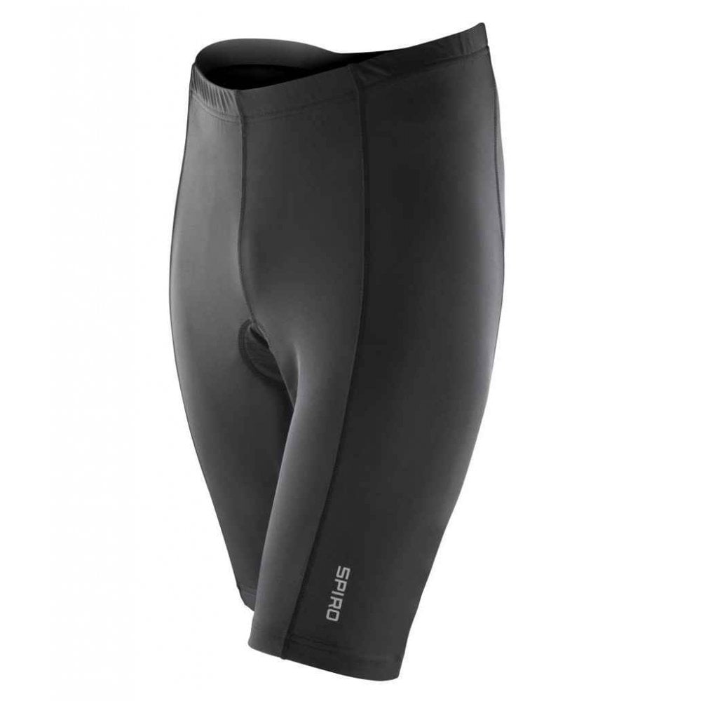 Spiro Bikewear Padded Shorts, Black, Custom Print