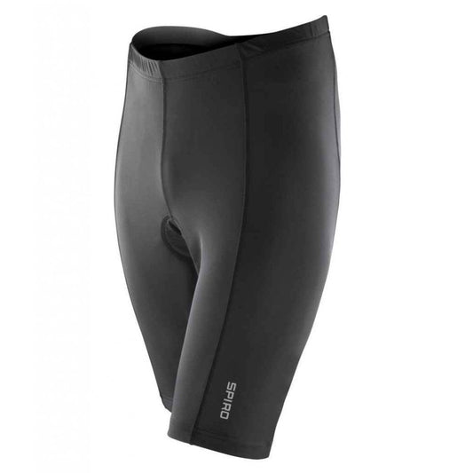 Spiro Bikewear Padded Shorts, Black, Custom Print