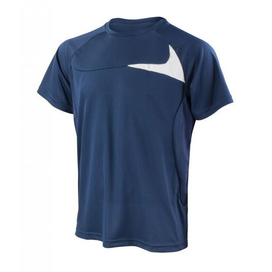 Spiro Dash Training Shirt, Navy/White, Custom Print