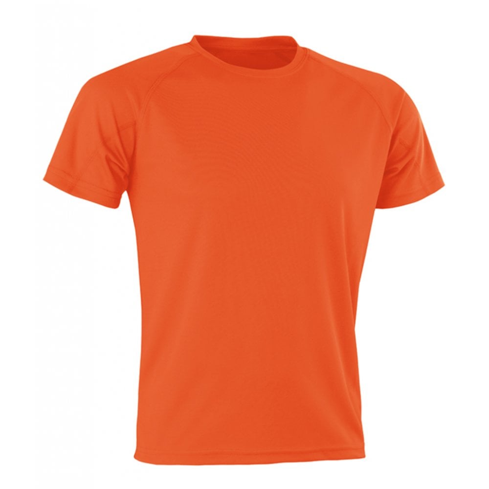 Spiro Impact Performance Aircool T-Shirt, Orange, Custom Print