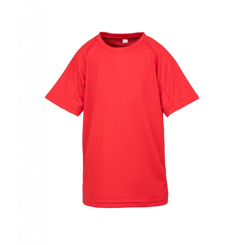 spiro kids impact performance aircool t-shirt, red, for custom printing