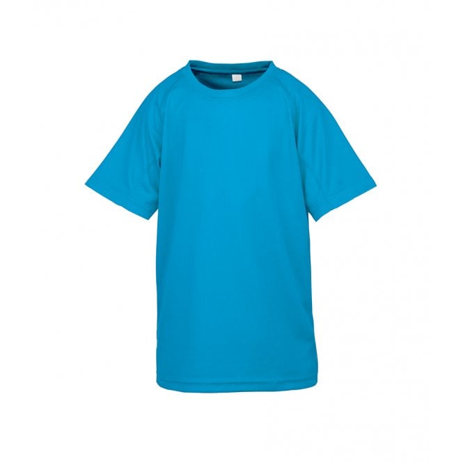 spiro kids impact performance aircool t-shirt, blue, for custom printing