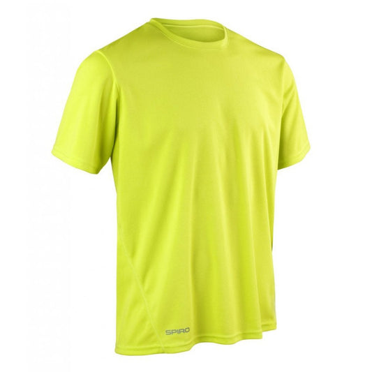 Spiro Quick Dry Performance T-Shirt, Lime Green, Custom Print