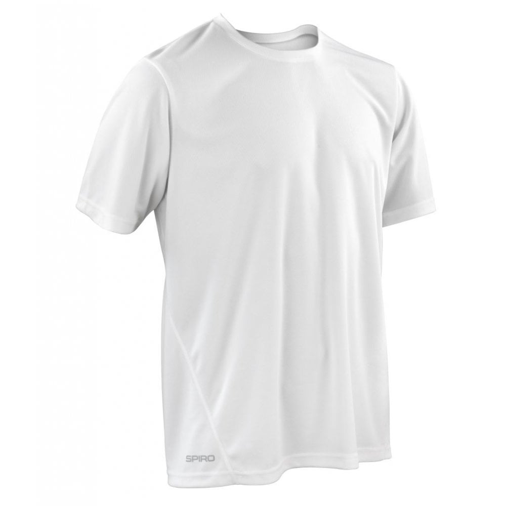 Spiro Quick Dry Performance T-Shirt, White, Custom Print