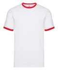 Fruit Of The Loom Contrast Ringer T-Shirt - Custom Printed
