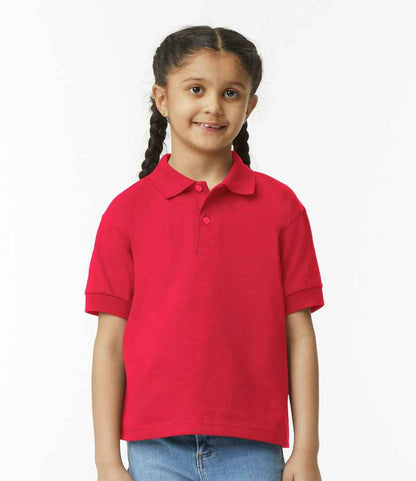 Gildan Kids DryBlend® Jersey Polo Shirt - Custom printed