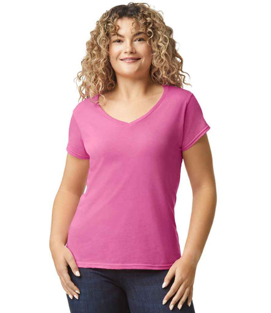 Gildan SoftStyle® Ladies V Neck T-Shirt - Custom Printed
