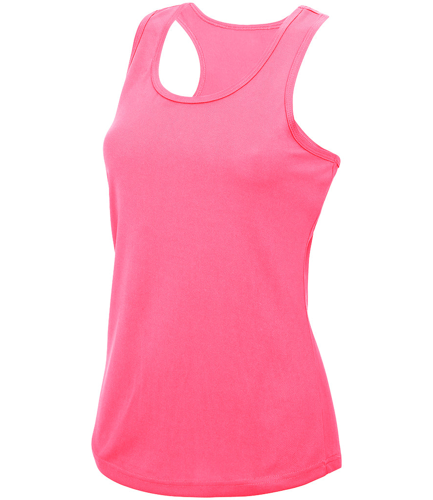 Pink tank top on a white background