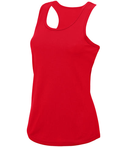 Red tank top on a white background