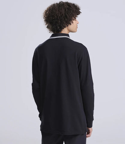 AWDis Long Sleeve Tipped 100 Polo Shirt