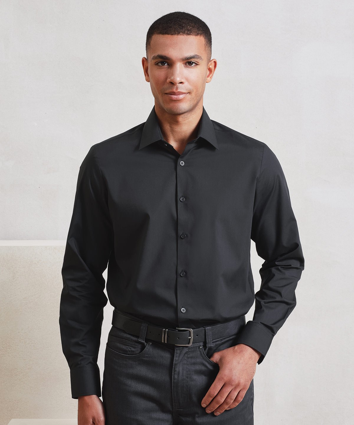 Premier Long sleeve Recyclight poplin shirt - Custom Printed