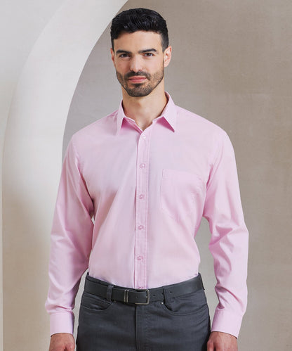 Premier Long sleeve poplin shirt - Custom Printed