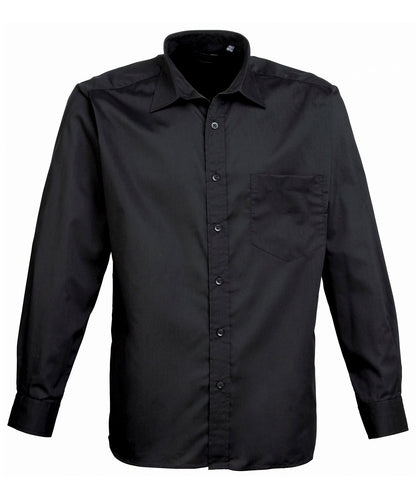 Premier Long sleeve poplin shirt - Custom Printed