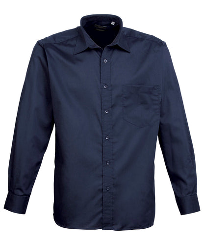 Premier Long sleeve poplin shirt - Custom Printed