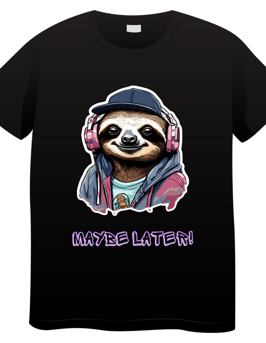 'Maybe Later' Sloth T-Shirt