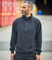 Pro RTX 1-4 neck zip sweatshirt, navy, custom printed workwear