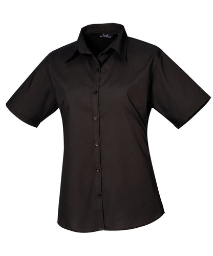 Premier Ladies short sleeve poplin blouse - Custom Printed