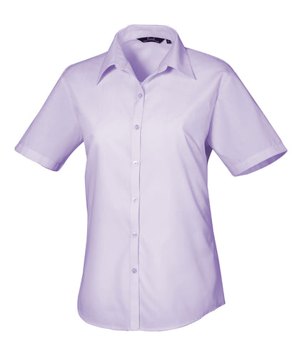 Premier Ladies short sleeve poplin blouse - Custom Printed