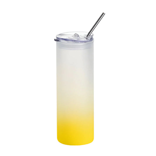Frosted Gradient Coloured Water Bottles - 750ml Plastic Lid - Custom Printed