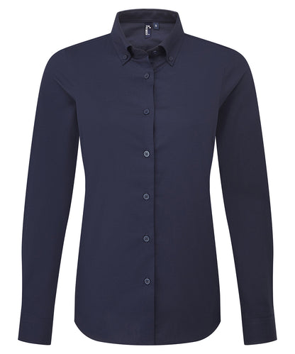 Premier Ladies Supreme Oxford long sleeve shirt - Custom Printed