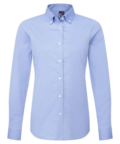 Premier Ladies Supreme Oxford long sleeve shirt - Custom Printed