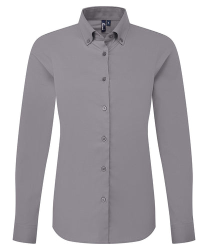 Premier Ladies Supreme Oxford long sleeve shirt - Custom Printed