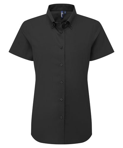 Premier Ladies Supreme Oxford short sleeve shirt - Custom Printed