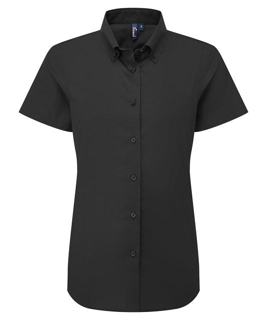 Premier Ladies Supreme Oxford short sleeve shirt - Custom Printed