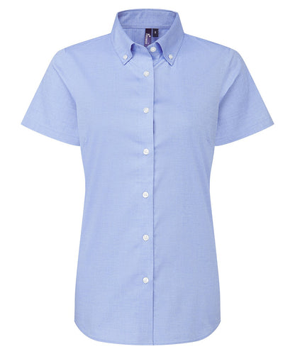 Premier Ladies Supreme Oxford short sleeve shirt - Custom Printed