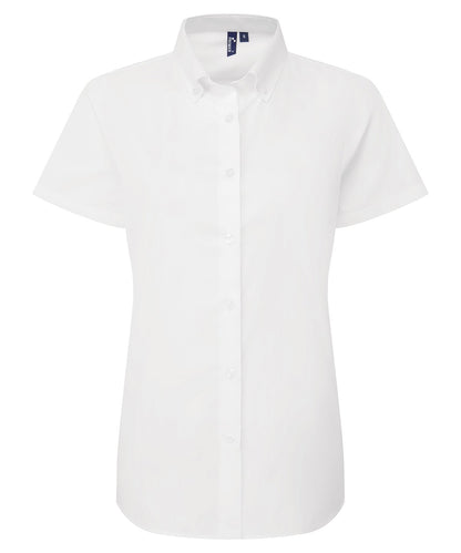 Premier Ladies Supreme Oxford short sleeve shirt - Custom Printed