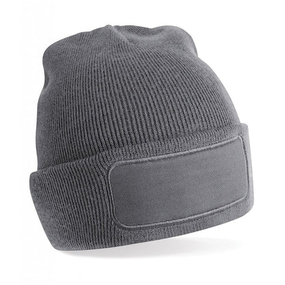 Beechfield printers beanie, charcoal, custom printed, personalised